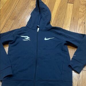 Nike Kids Dark Blue Zip-Up Hoodie